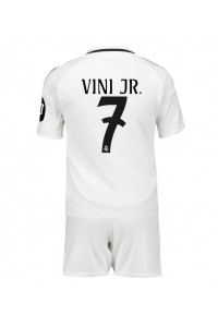 Real Madrid Vinicius Junior #7 Babytruitje Thuis tenue Kind 2024-25 Korte Mouw (+ Korte broeken)